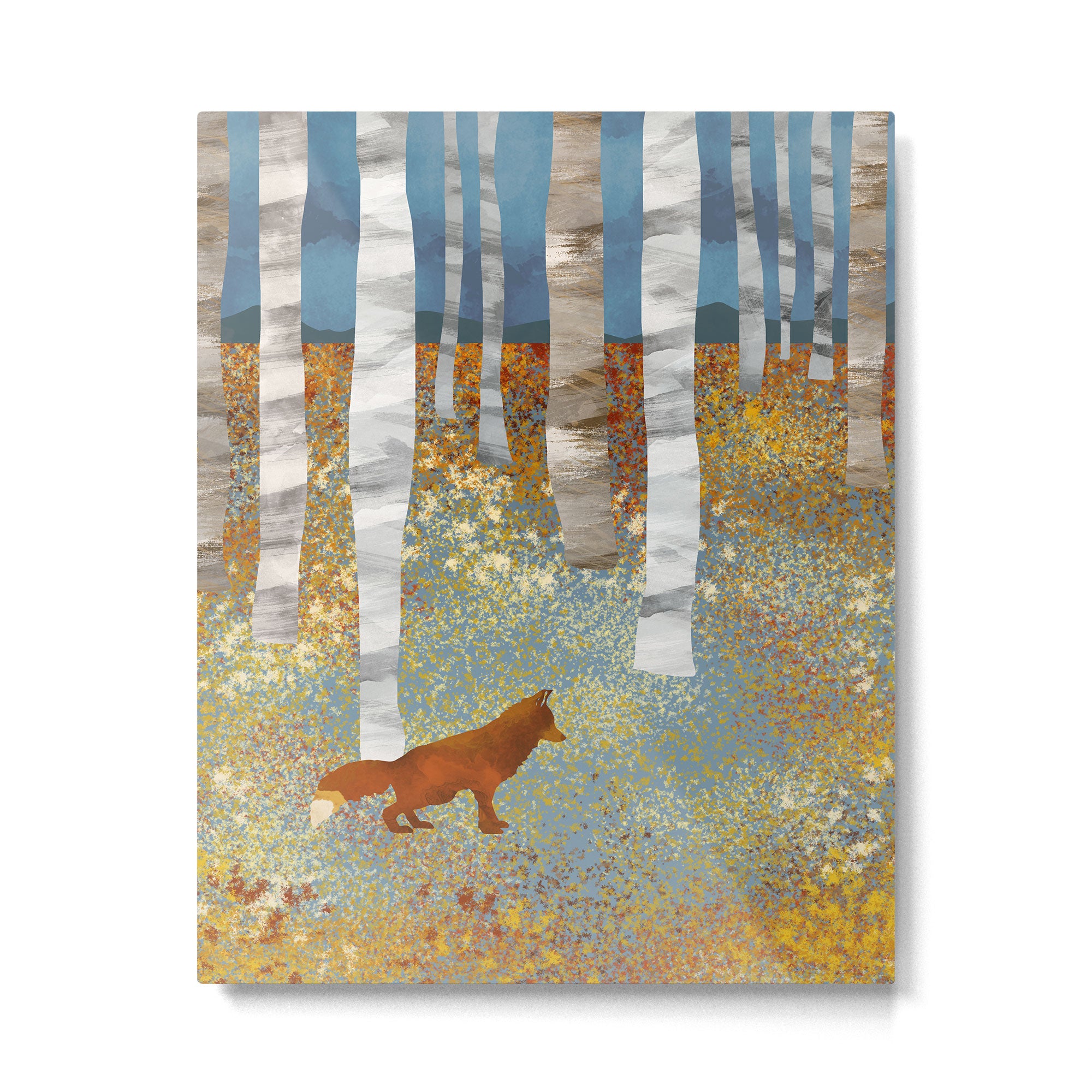 Autumn Fox Metal Print Gallery Image 6