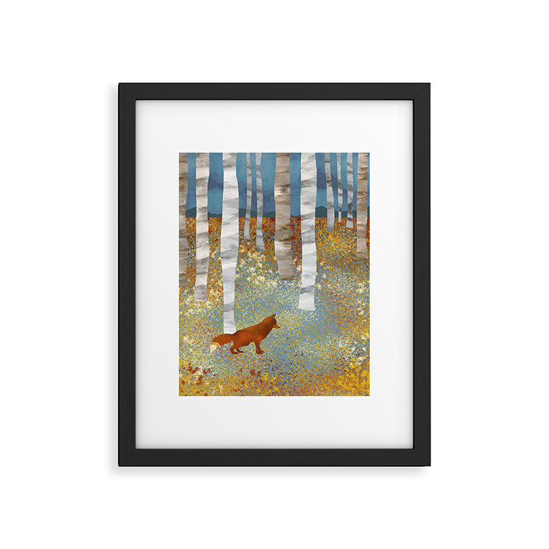 Autumn Fox Framed Art Print Gallery Image 6