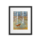 Autumn Fox Framed Art Print Gallery Image 4