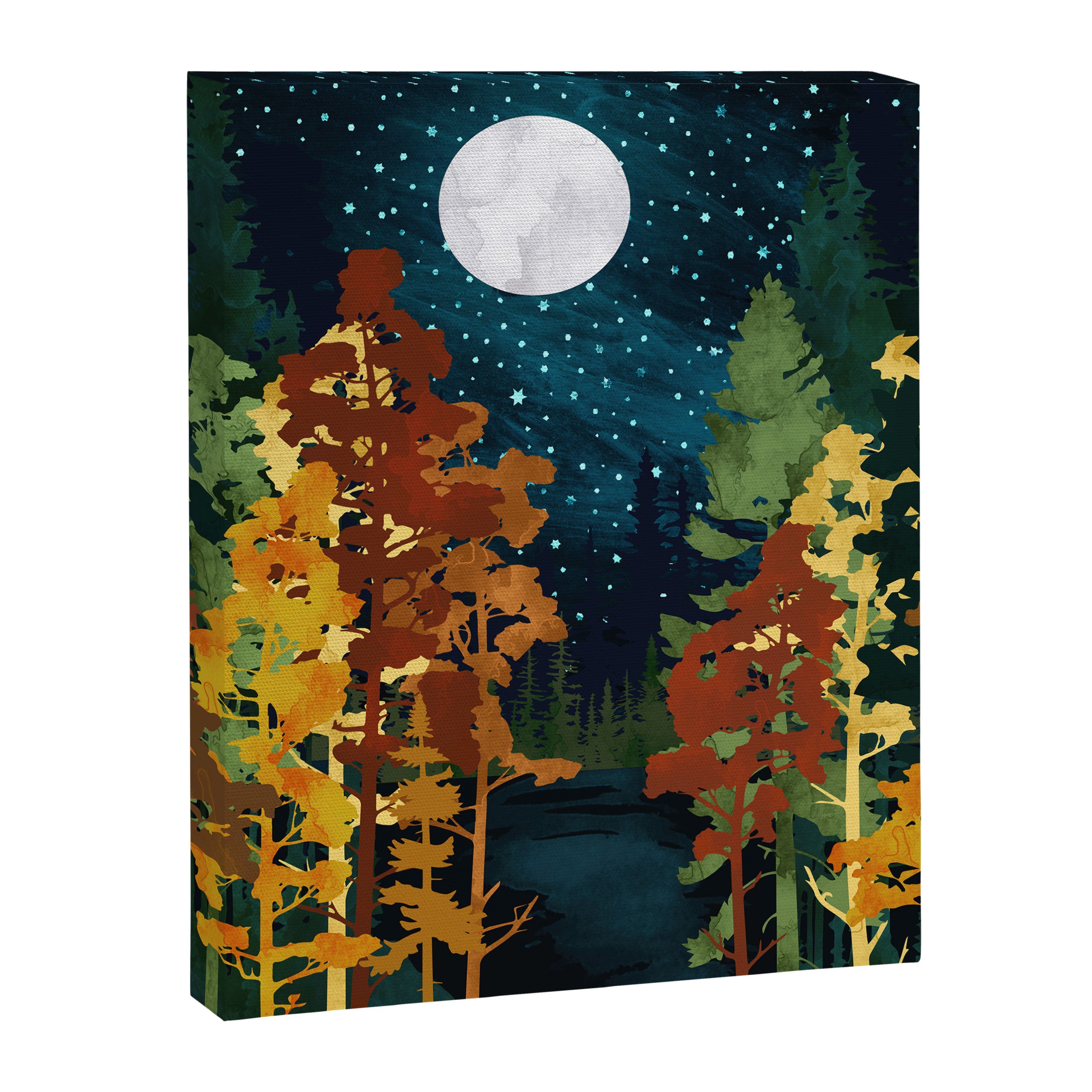 Autumn Lake Canvas Print Gallery Image 8