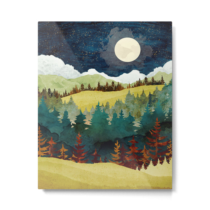 Autumn Moon Metal Print Gallery Image 1