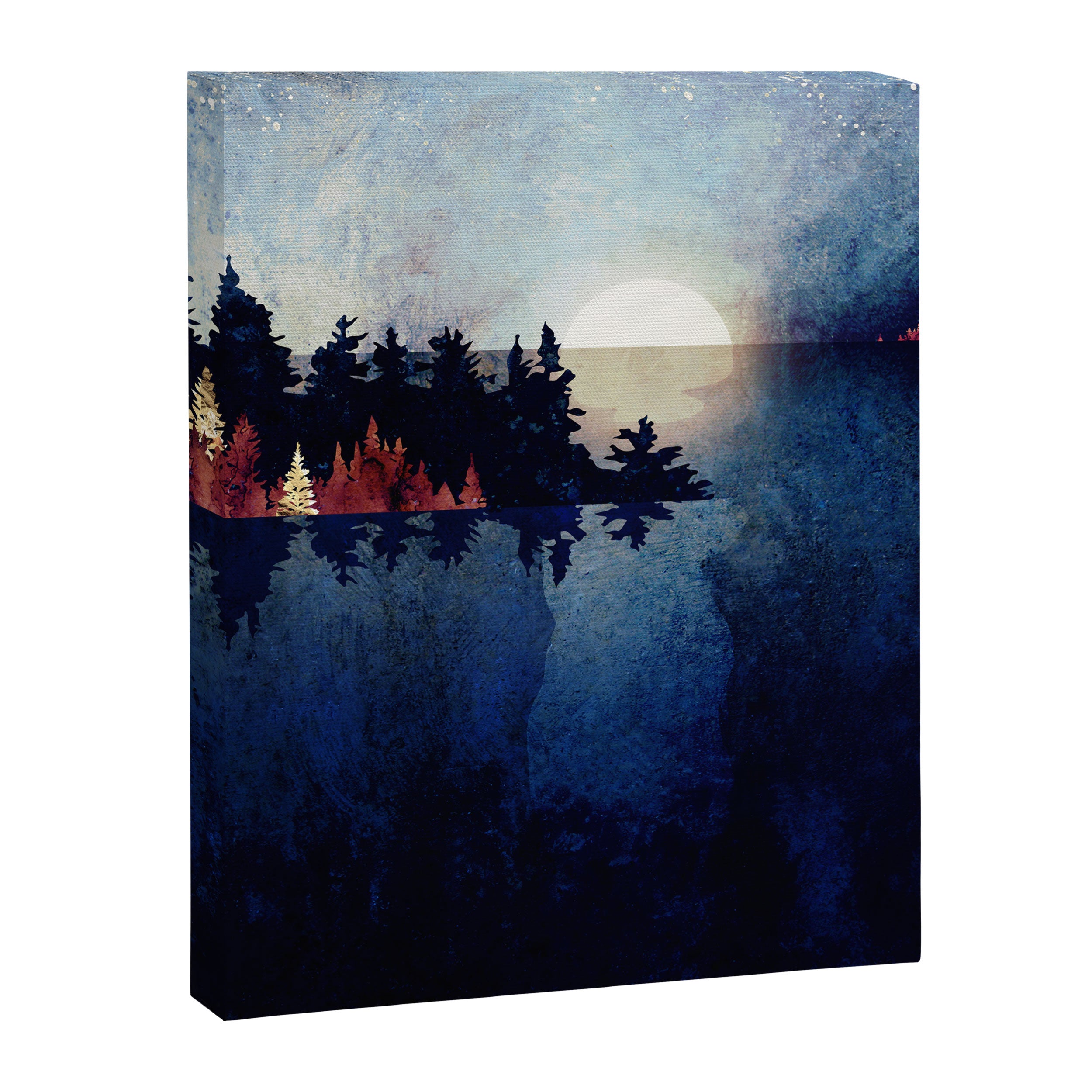 Autumn Moon Reflection Canvas Print Gallery Image 8