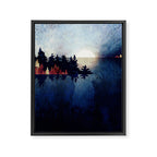 Autumn Moon Reflection Framed Canvas Print Gallery Image 8