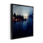 Autumn Moon Reflection Framed Canvas Print Gallery Image 2