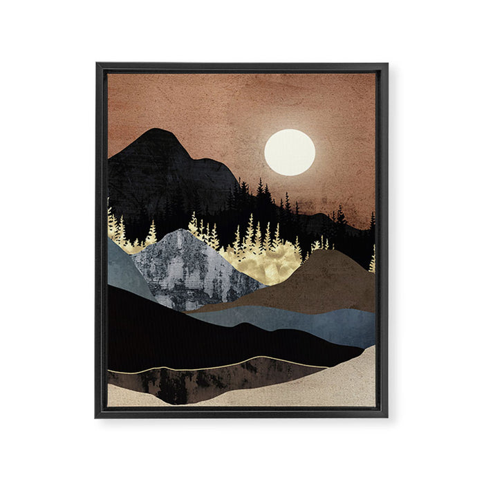 Autumn Mountains Framed Canvas Print Gallery Image 1