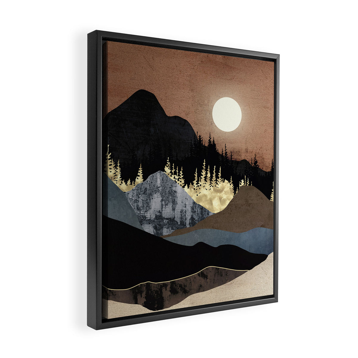Autumn Mountains Framed Canvas Print Gallery Image 2