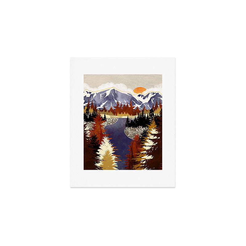 Autumn River Art Print Gallery Image 1