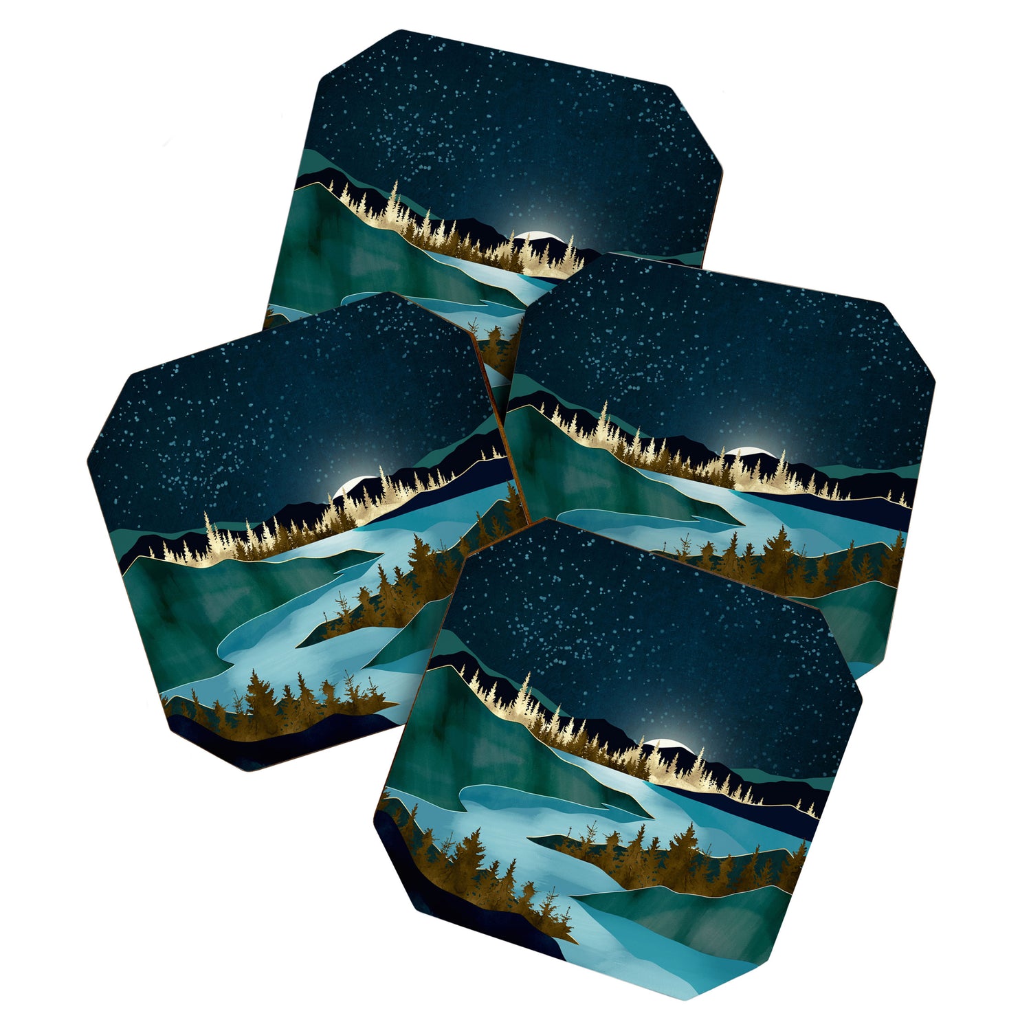 Autumn River Night Coaster Gallery Image 1