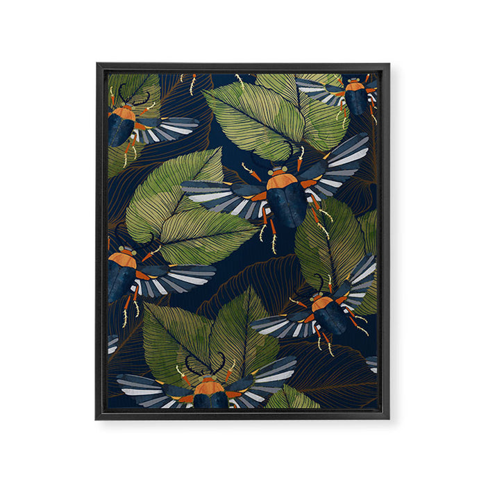 Autumn Scarab Framed Canvas Print Gallery Image 1