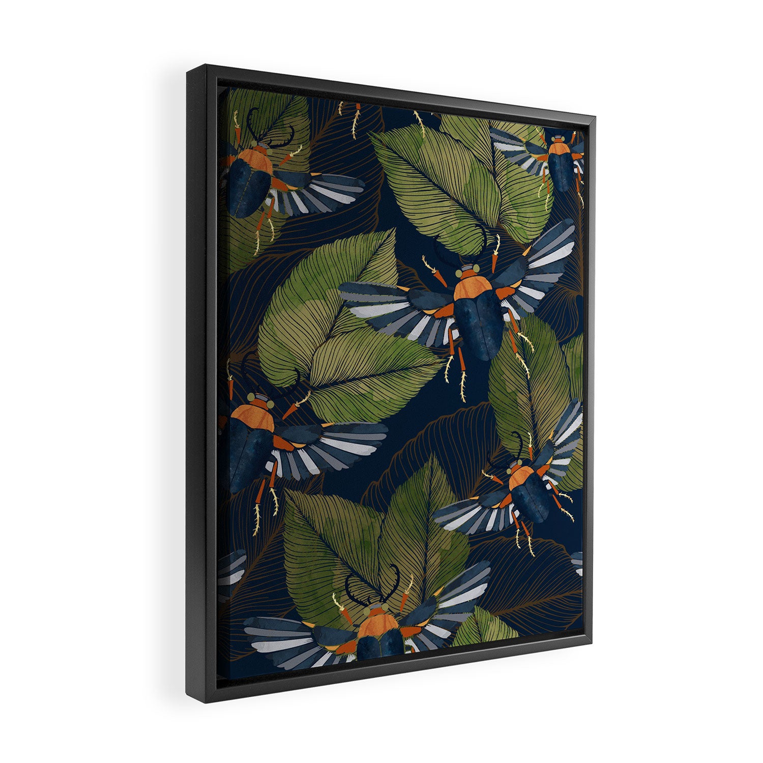 Autumn Scarab Framed Canvas Print Gallery Image 2