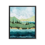 Autumn Shore Framed Canvas Print Gallery Image 8