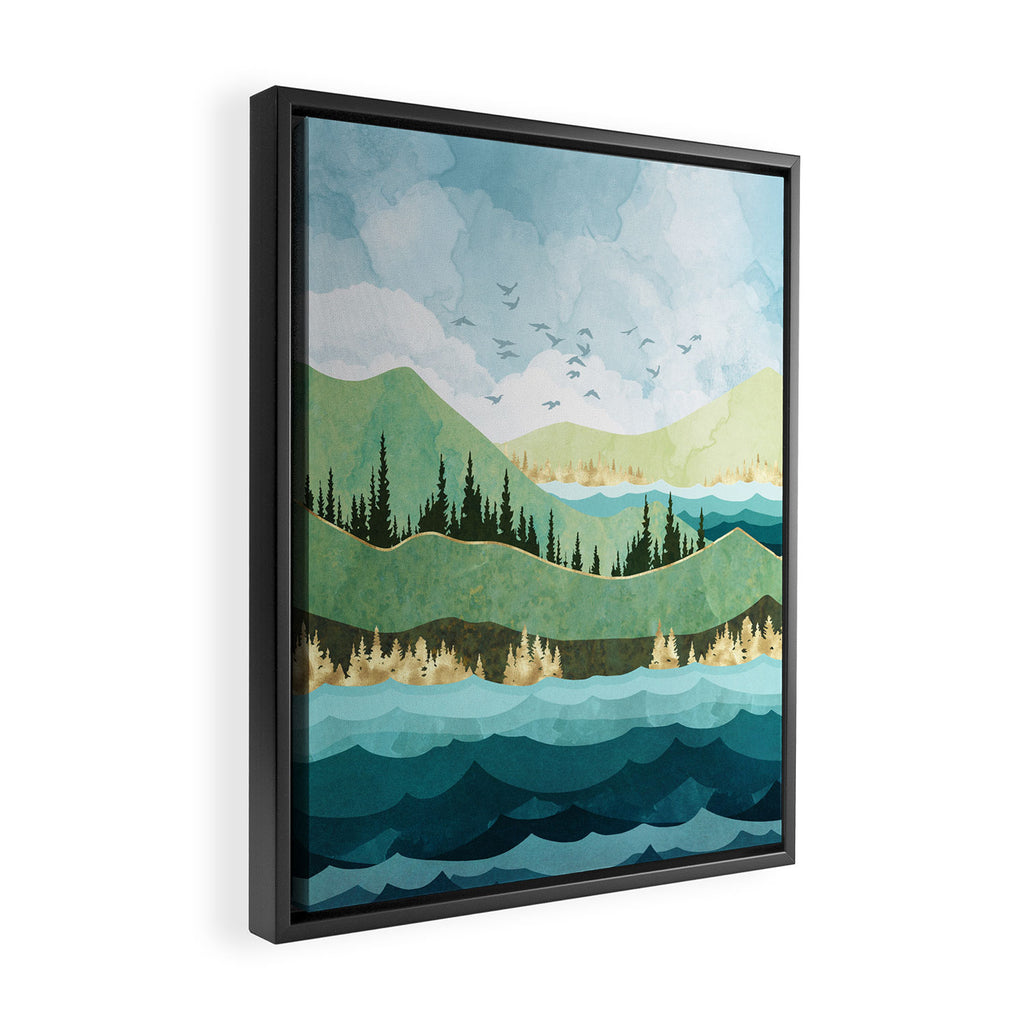 Autumn Shore Framed Canvas Print Gallery Image 2