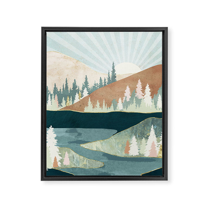 Autumn Sun Framed Canvas Print Gallery Image 1
