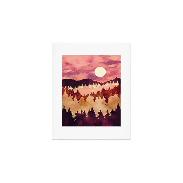 Autumn Sunset Art Print Gallery Image 1