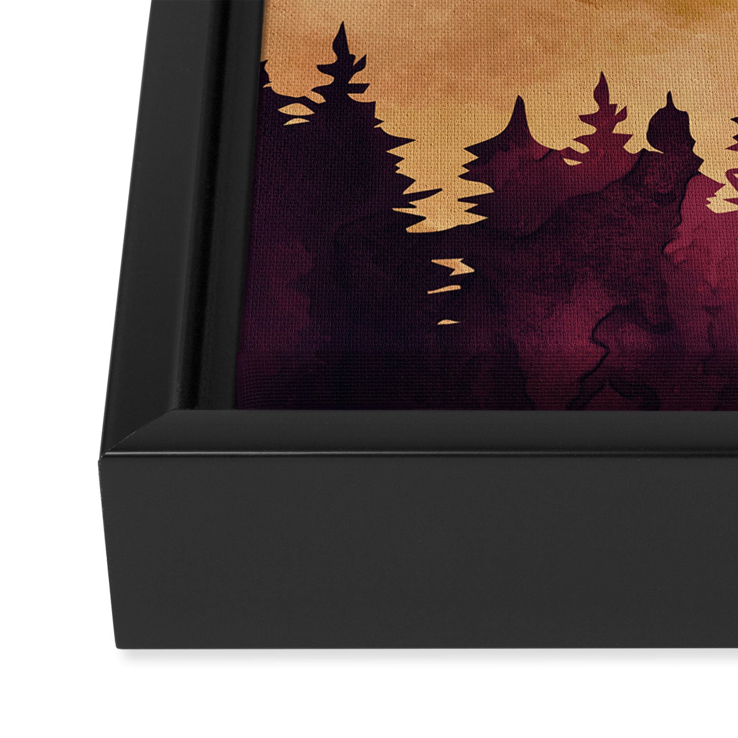 Autumn Sunset Framed Canvas Print Gallery Image 3