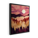Autumn Sunset Framed Canvas Print Gallery Image 2