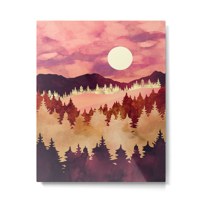Autumn Sunset Metal Print Gallery Image 1