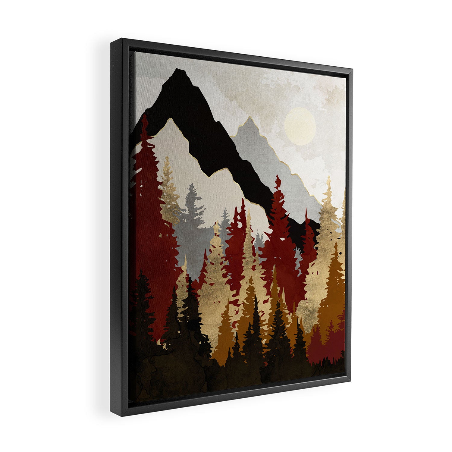 Autumn Trees Framed Canvas Print Gallery Image 2