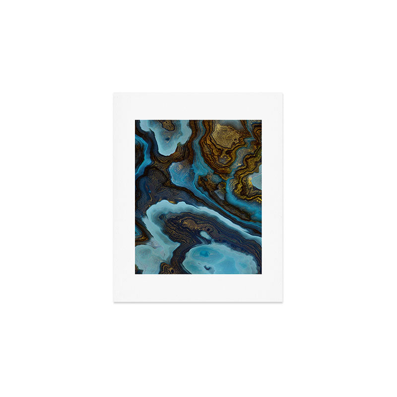 Blue Agate Art Print Gallery Image 1