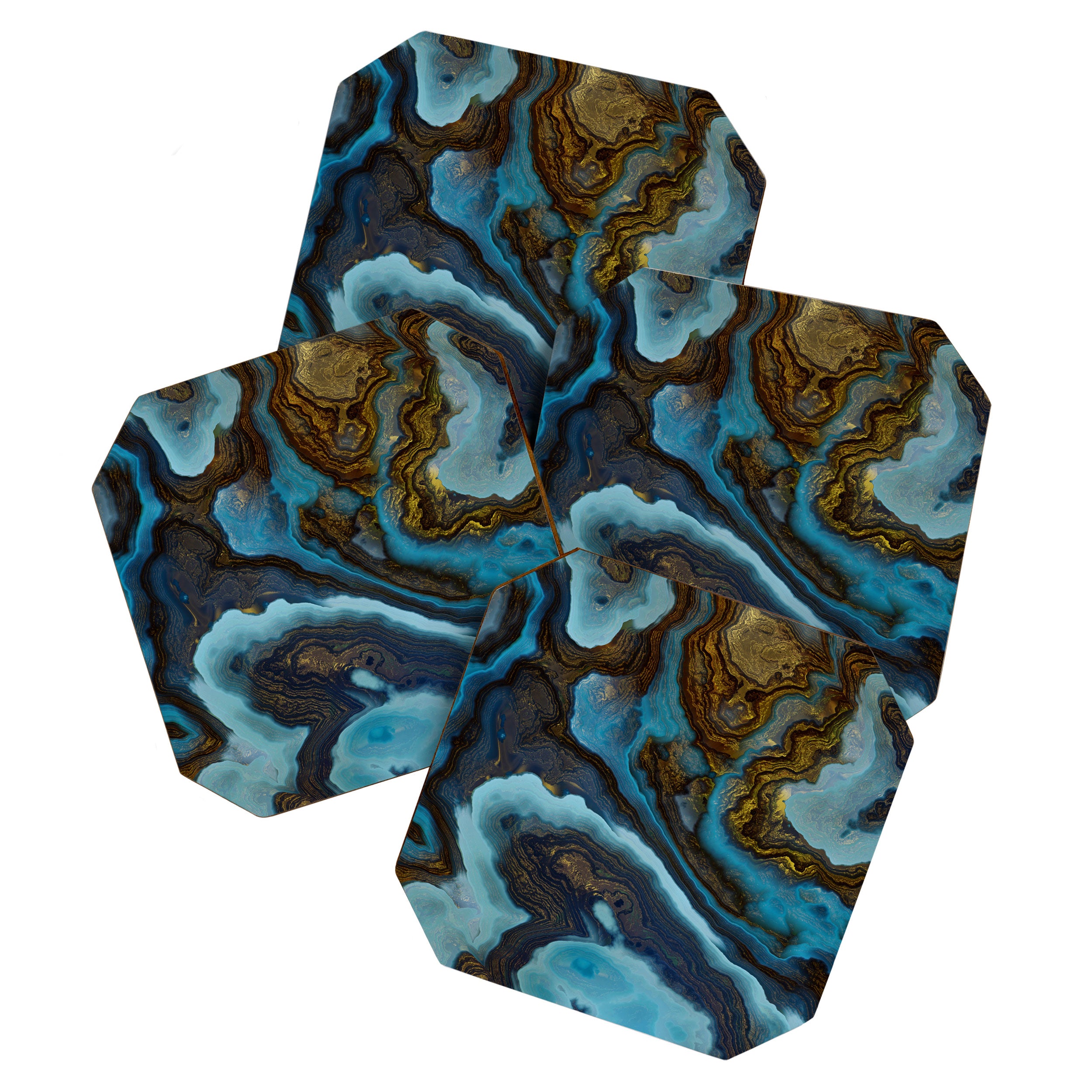 Blue Agate Coaster Gallery Image 1