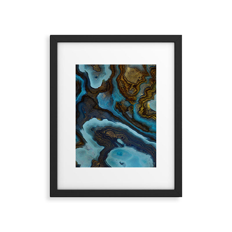 Blue Agate Framed Art Print Gallery Image 6