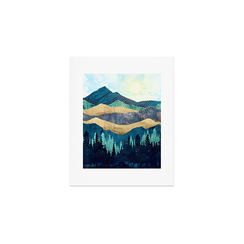 Blue Forest Art Print Gallery Image 1