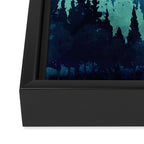 Blue Forest Framed Canvas Print Gallery Image 3