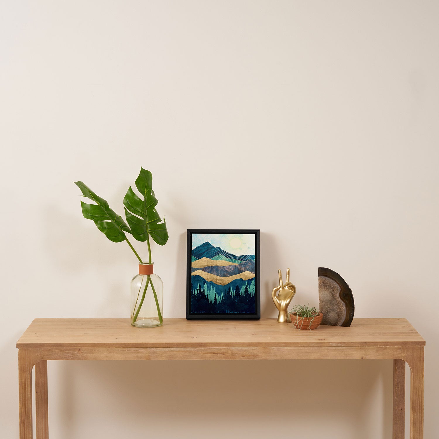 Blue Forest Framed Canvas Print Gallery Image 4