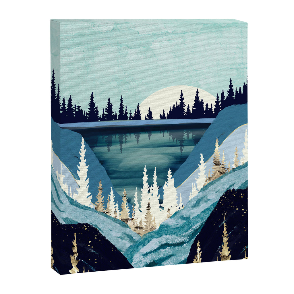 Blue Forest Lake Canvas Print Gallery Image 8