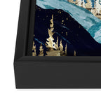 Blue Forest Lake Framed Canvas Print Gallery Image 3