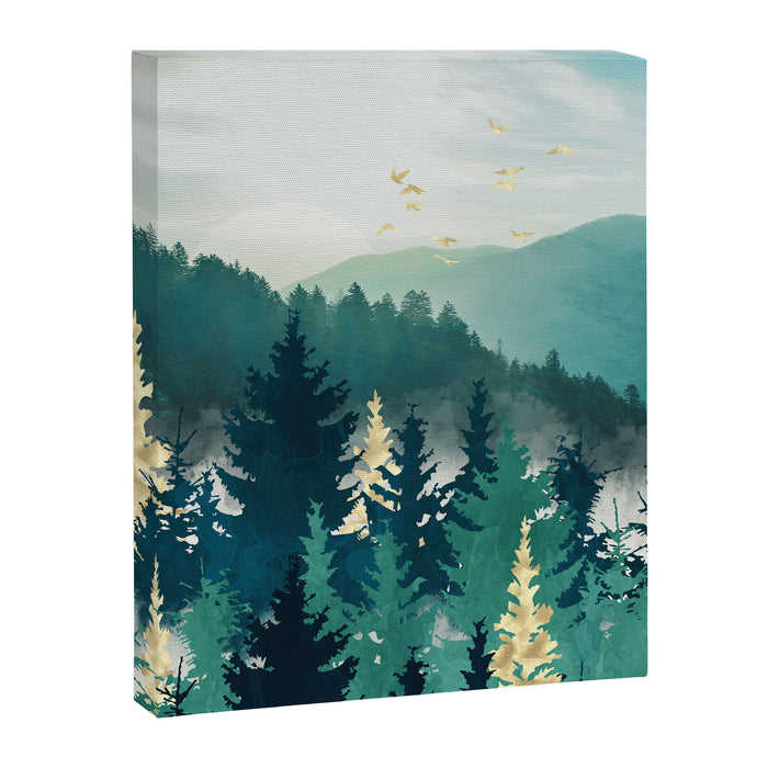 Blue Forest Mist Canvas Print Gallery Image 1