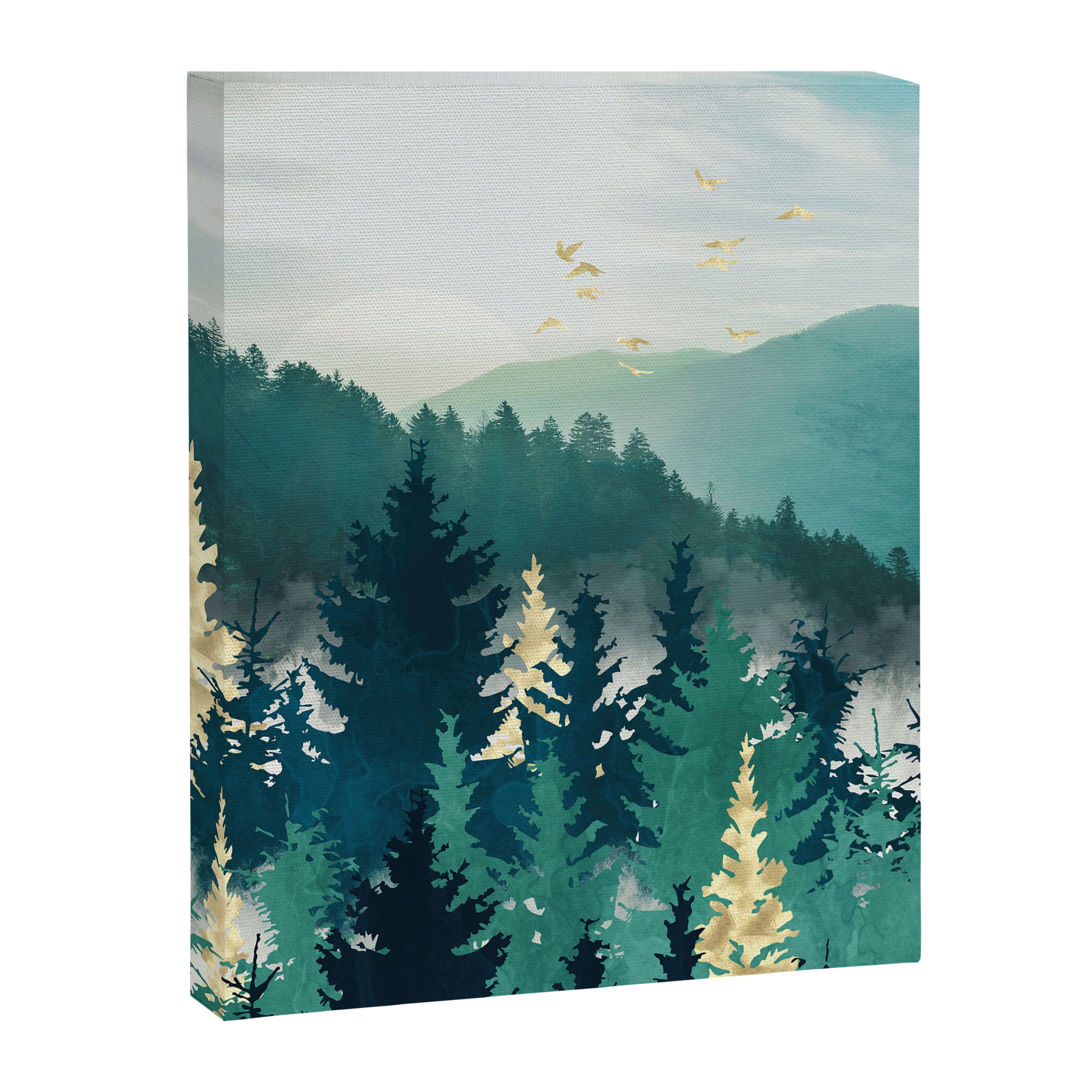 Blue Forest Mist Canvas Print Gallery Image 8