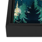 Blue Forest Mist Framed Canvas Print Gallery Image 3