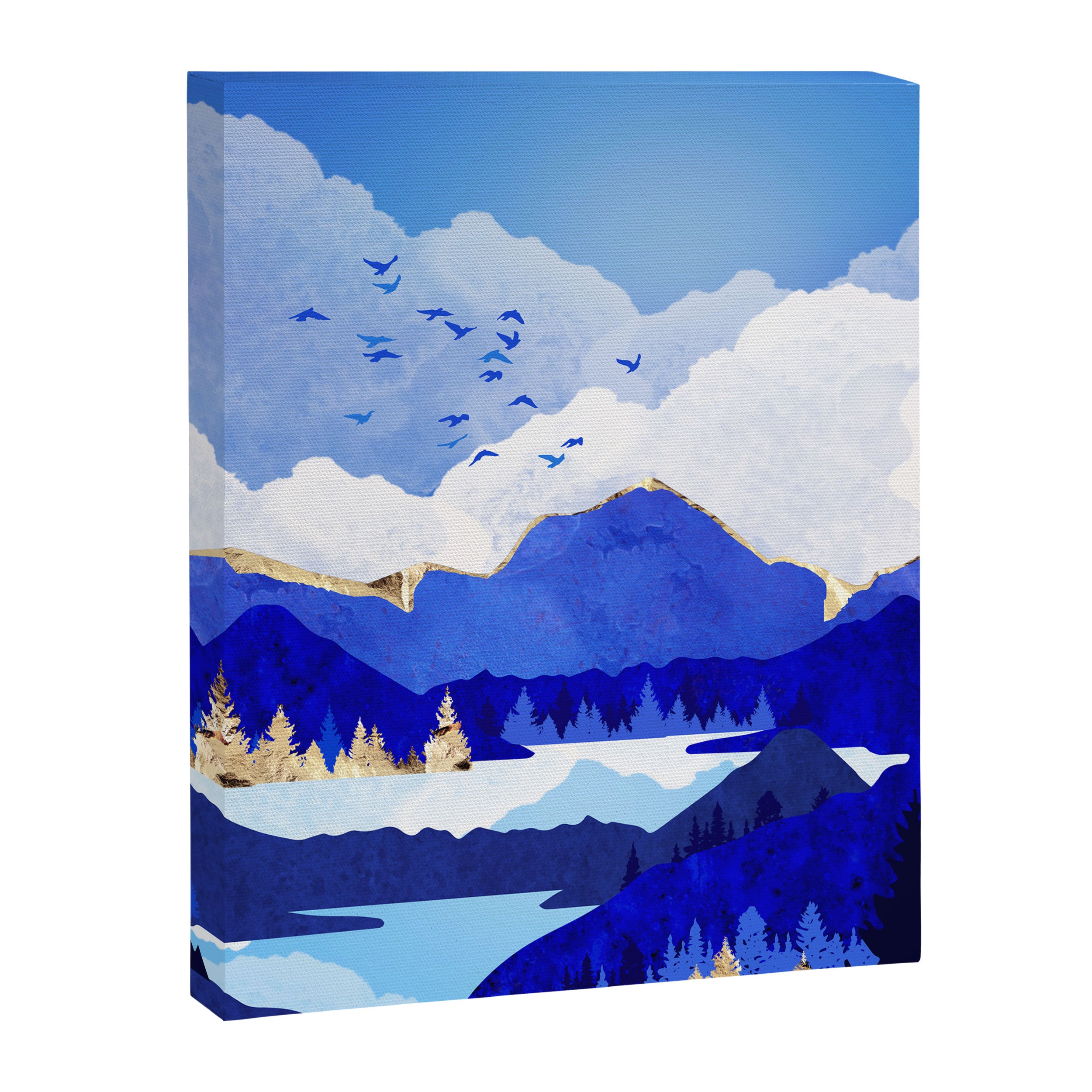 Blue Lake Canvas Print Gallery Image 8