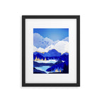Blue Lake Framed Art Print Gallery Image 6