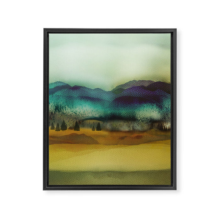 Blue Mountain Framed Canvas Print Gallery Image 1