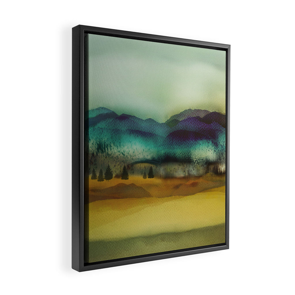 Blue Mountain Framed Canvas Print Gallery Image 2