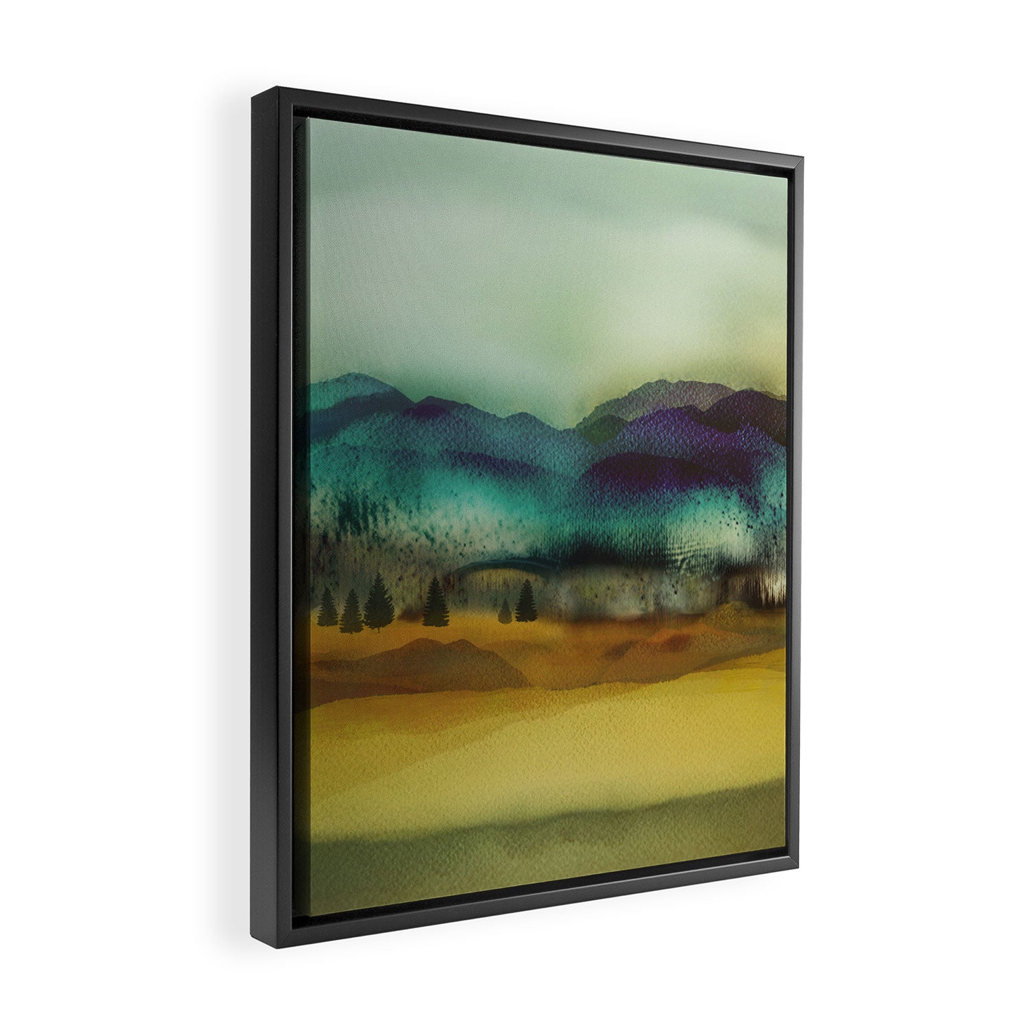Blue Mountain Framed Canvas Print Gallery Image 2