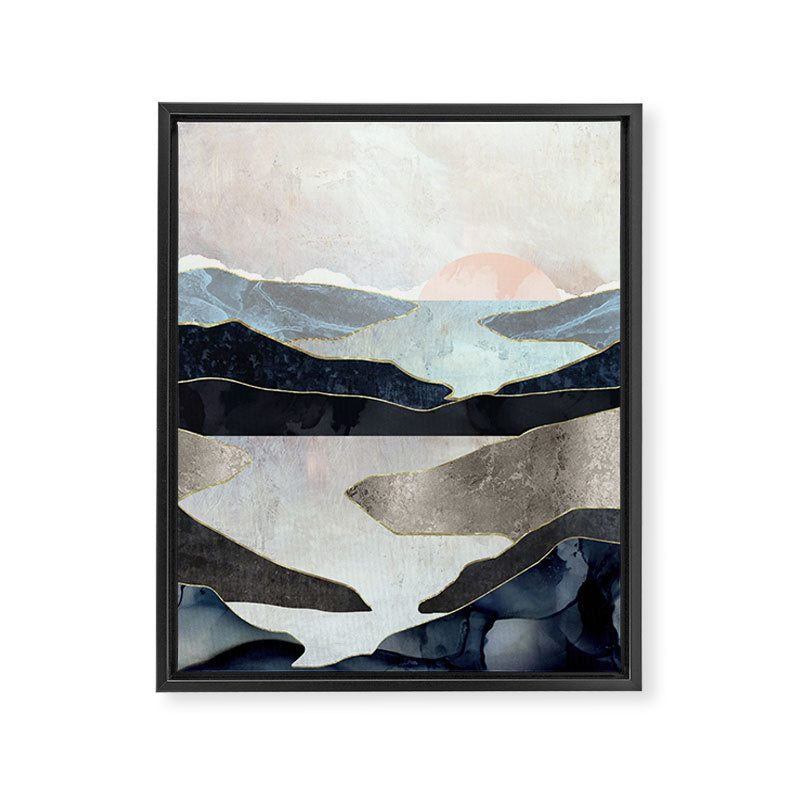 Blue Mountain Lake Framed Canvas Print Gallery Image 8