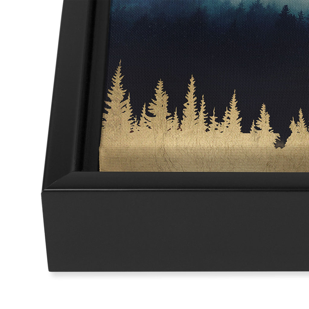 Blue Mountain Mist Framed Canvas Print Gallery Image 3