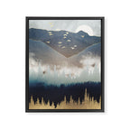 Blue Mountain Mist Framed Canvas Print Gallery Image 8