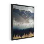 Blue Mountain Mist Framed Canvas Print Gallery Image 2