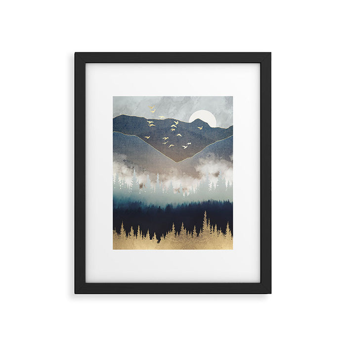 Blue Mountain Mist Framed Art Print Gallery Image 1