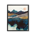 Blue Mountain Reflection Framed Canvas Print Gallery Image 8