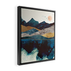 Blue Mountain Reflection Framed Canvas Print Gallery Image 2