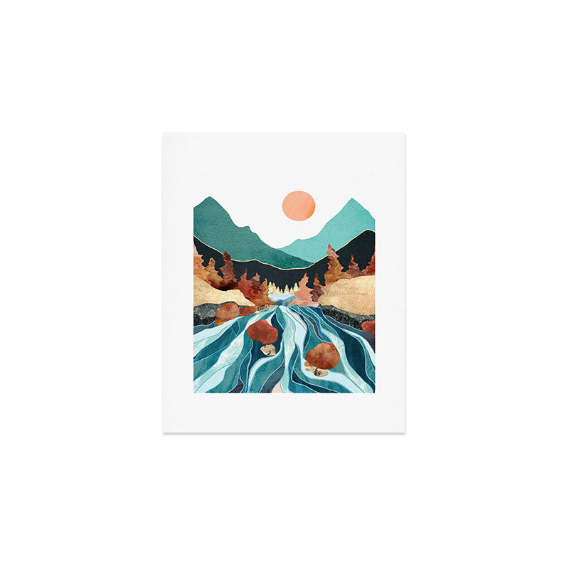 Blue River Art Print Gallery Image 1