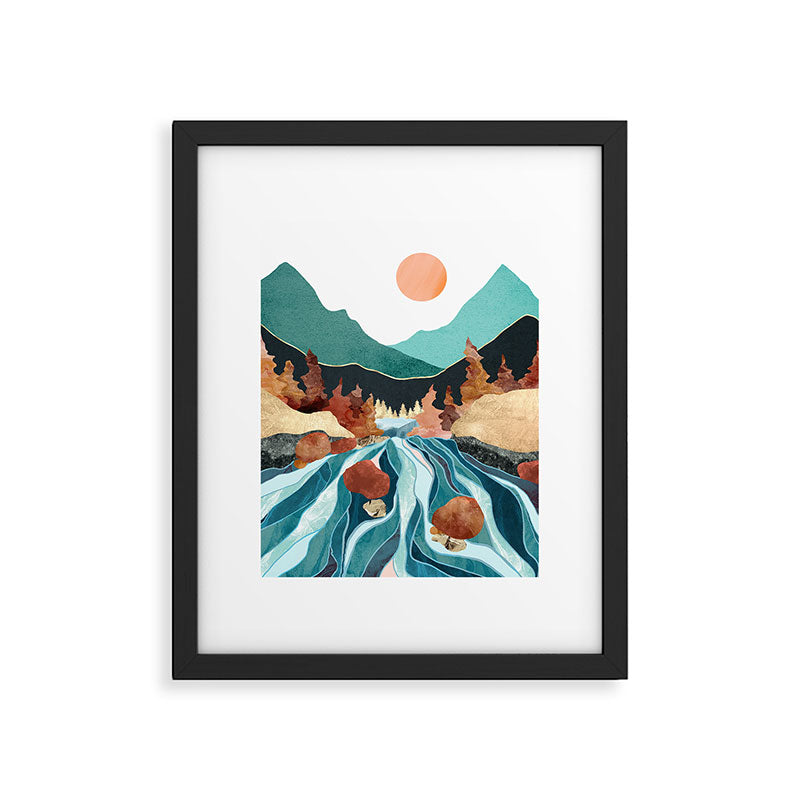 Blue River Framed Art Print Gallery Image 6