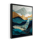 Blue Whale Framed Canvas Print Gallery Image 2