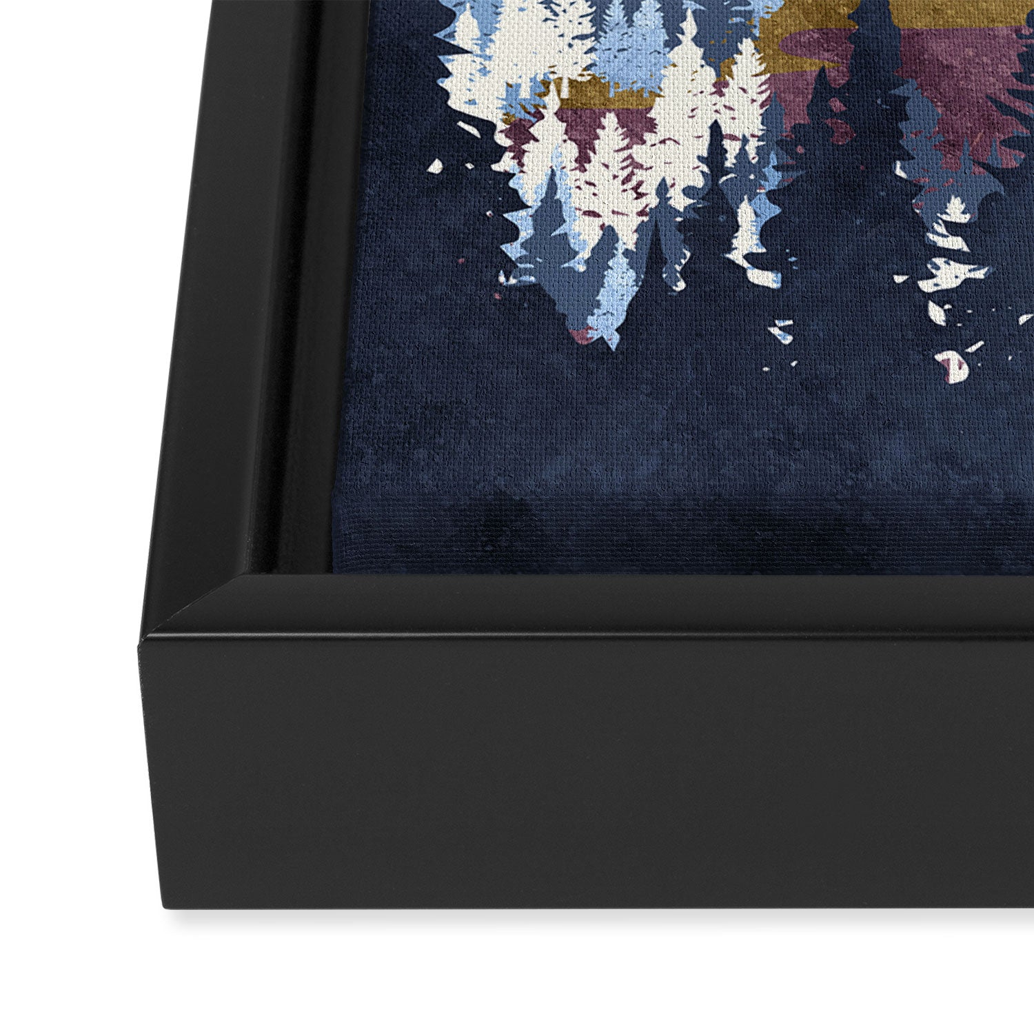 Blueberry Sky Framed Canvas Print Gallery Image 3