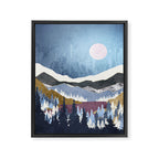 Blueberry Sky Framed Canvas Print Gallery Image 8